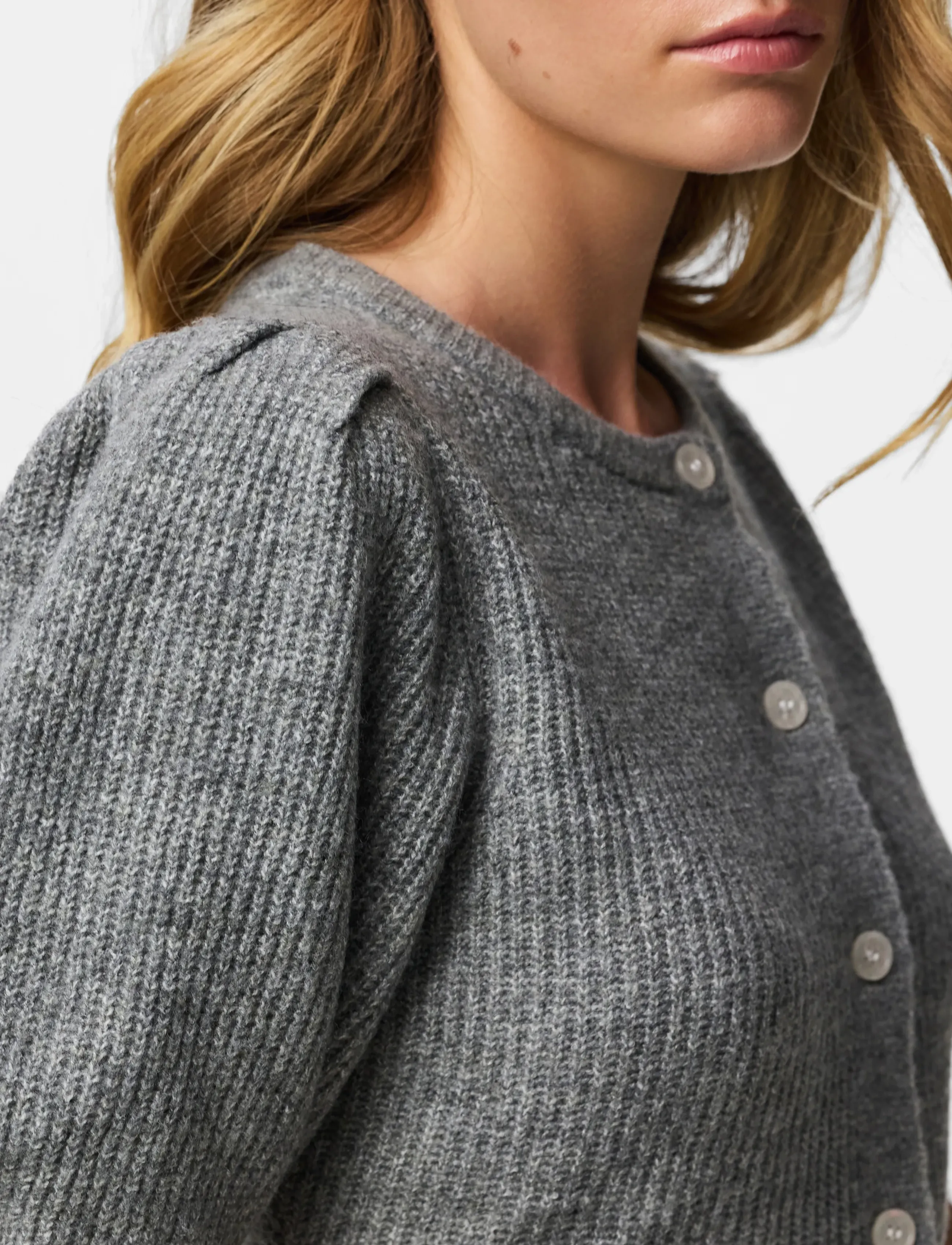 Pcsilly Ss Puff Knit Cardigan Noos Bc 4