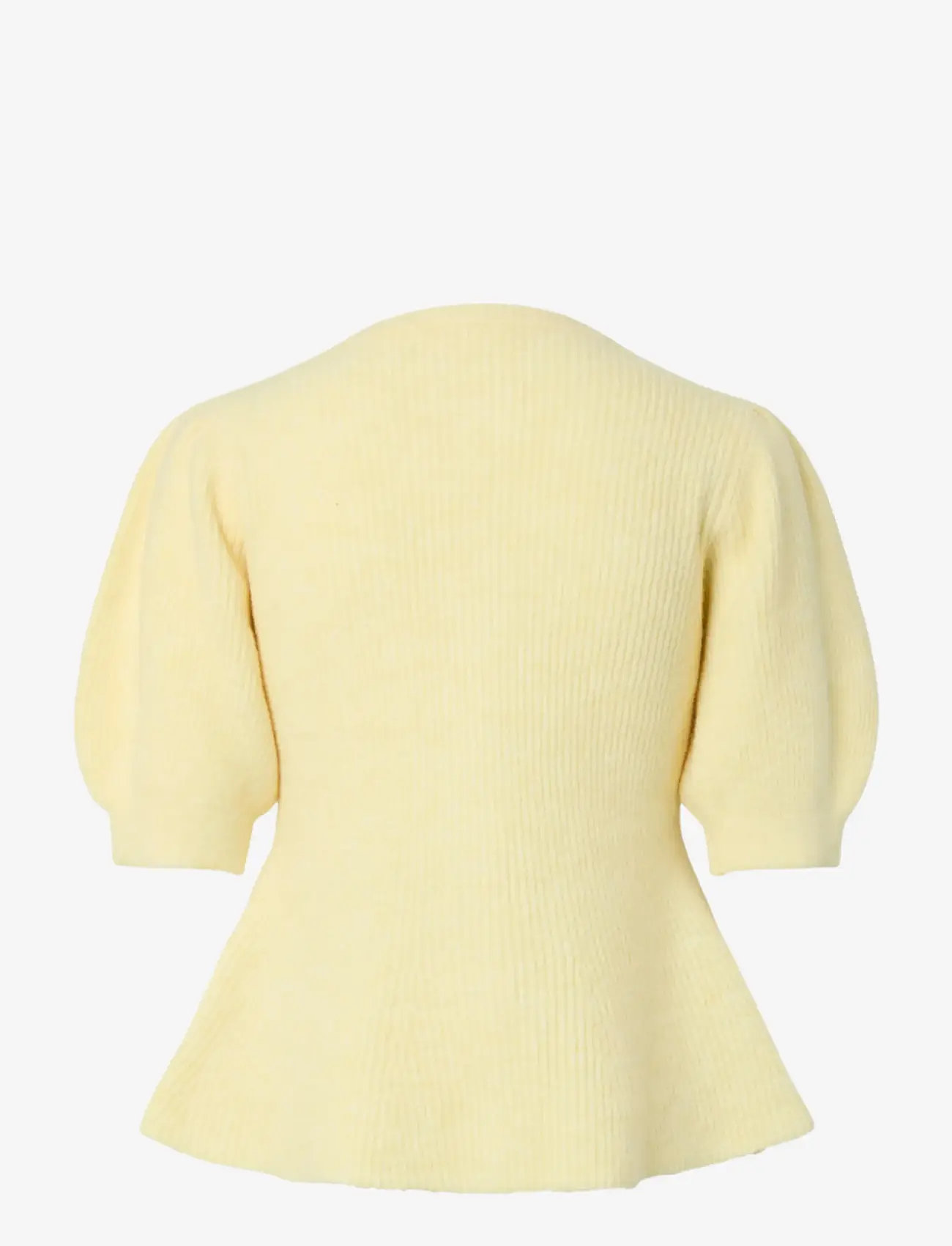Pieces - PCSILLY SS PUFF KNIT CARDIGAN NOOS BC - kardiganid - pale banana - 2