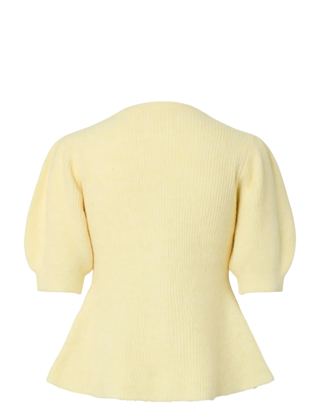 Pieces - PCSILLY SS PUFF KNIT CARDIGAN NOOS BC - kardiganid - pale banana - 2