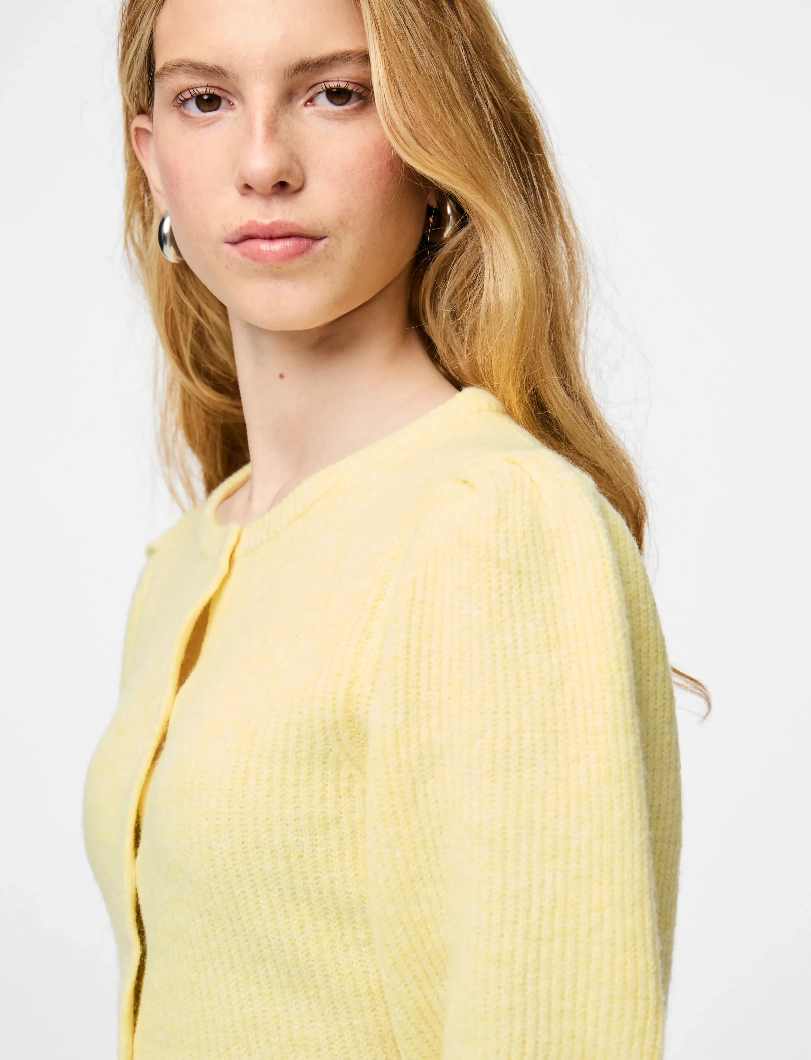 Pcsilly Ss Puff Knit Cardigan Noos Bc 4