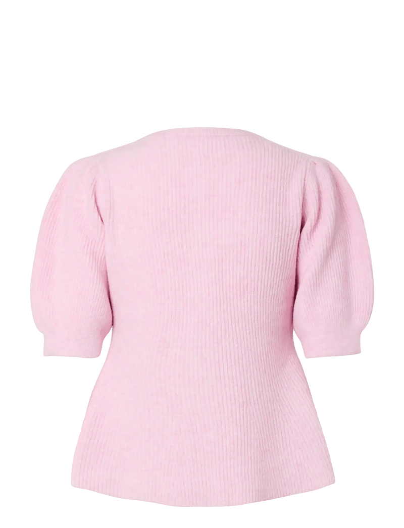 Pieces - PCSILLY SS PUFF KNIT CARDIGAN NOOS BC - cardigans - roseate spoonbill - 2