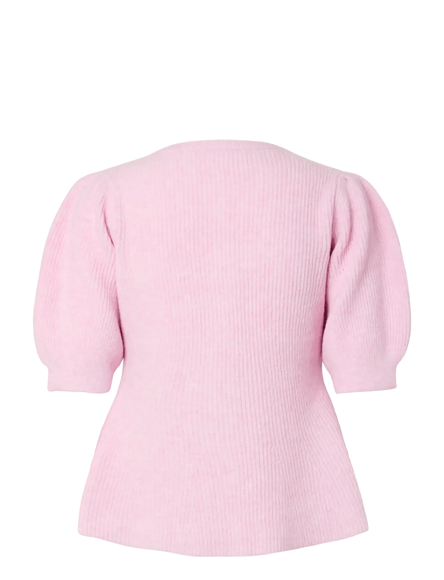 Pieces - PCSILLY SS PUFF KNIT CARDIGAN NOOS BC - strickjacken - roseate spoonbill - 2