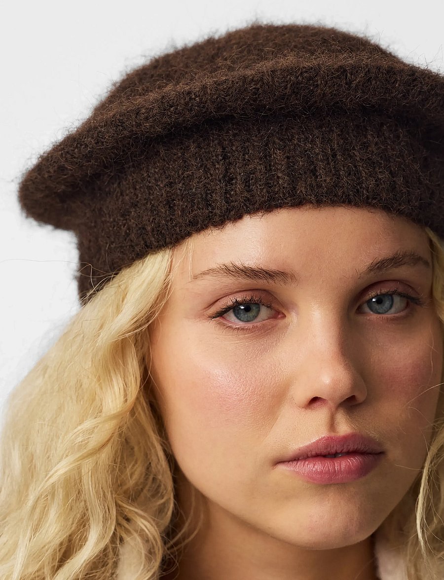 Pieces - PCALBAN BERET BC - mütsid - ganache - 4