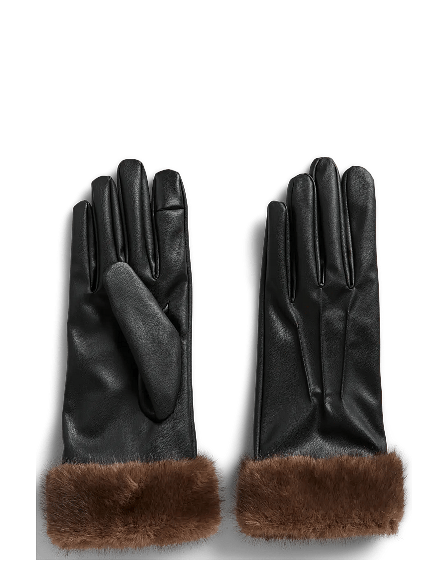 Pieces - PCJUTLANDIA GLOVES WB - lederhandschuhe - black - 0