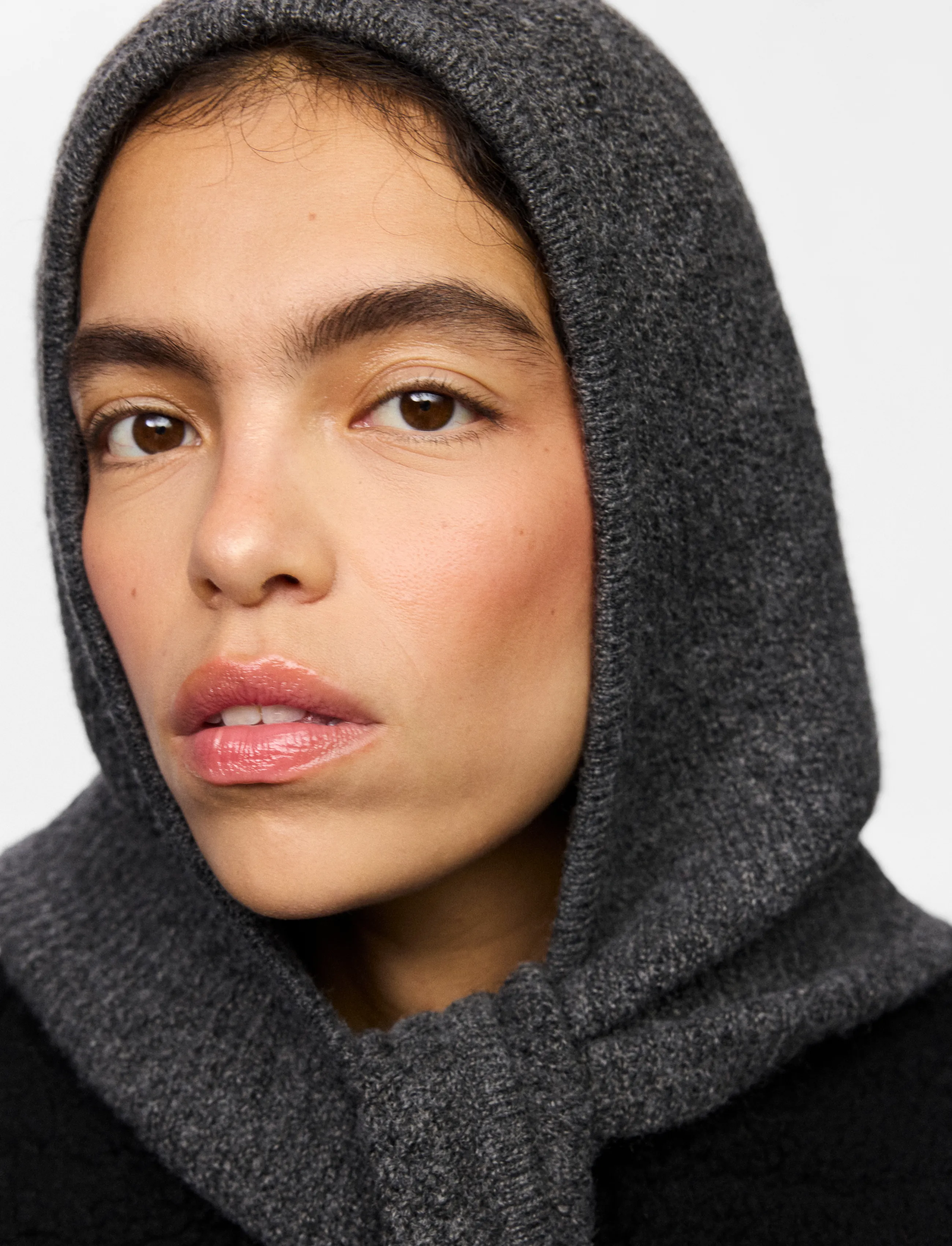 Pieces - PCAPRIL BONNET BC - balaclava - medium grey melange - 3