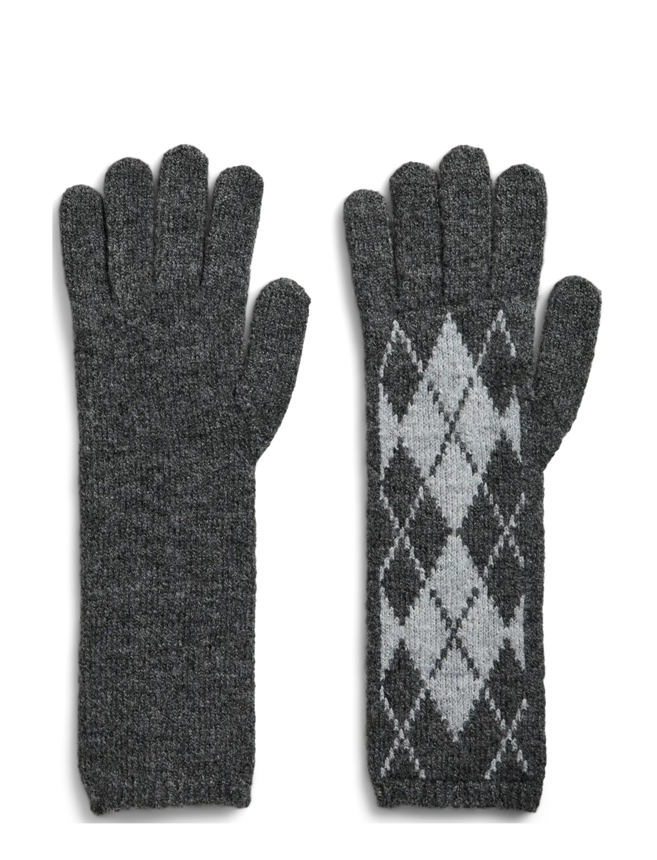 Pieces PCADELE LONG GLOVES BC - Julegaver til kvinder - DARK GREY MELANGE / grey