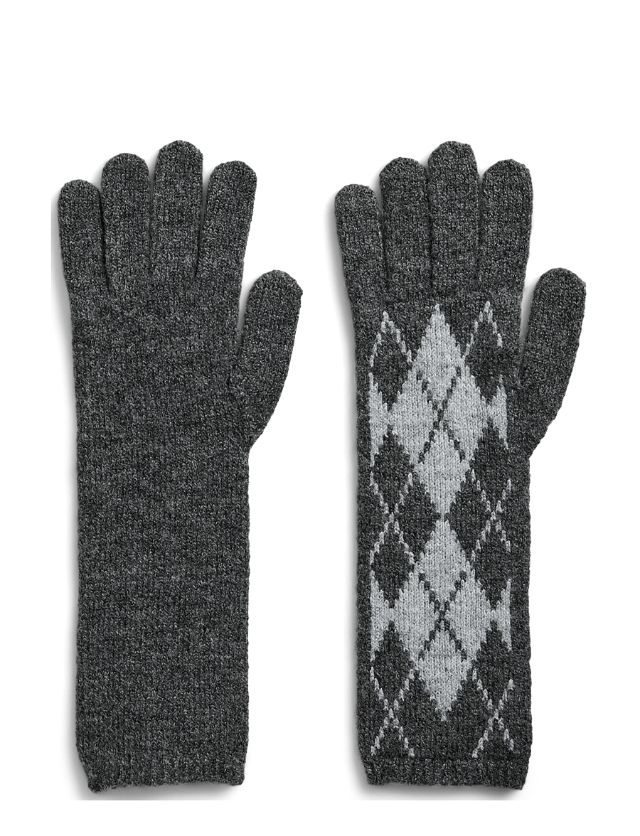 Pieces - PCADELE LONG GLOVES BC - handsker - dark grey melange - 0