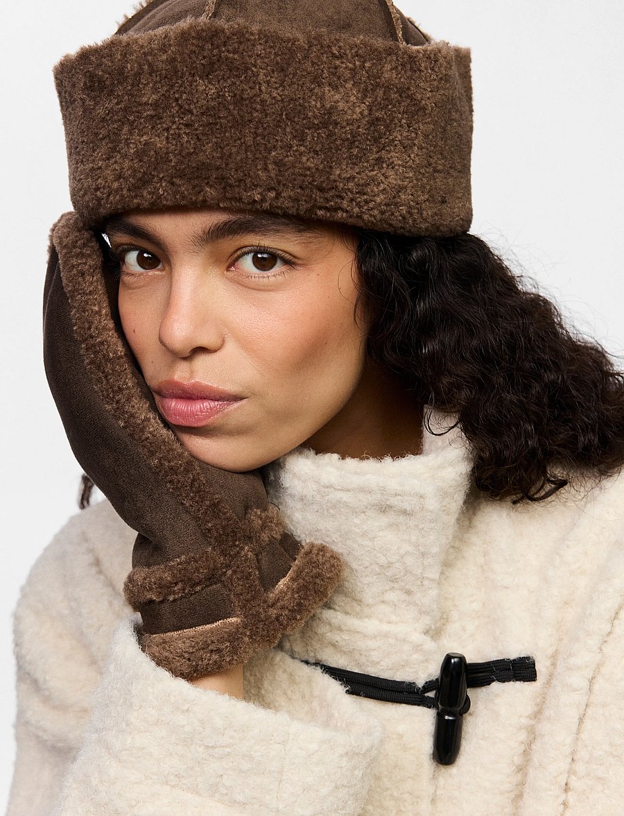 Pieces - PCARLO MITTENS - fäustlinge - coffee quartz - 3