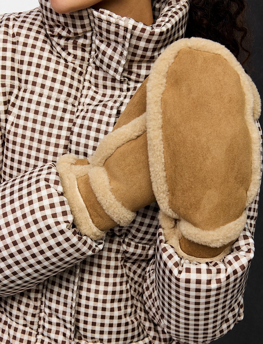 Pieces - PCARLO MITTENS - luffer - toffee - 3