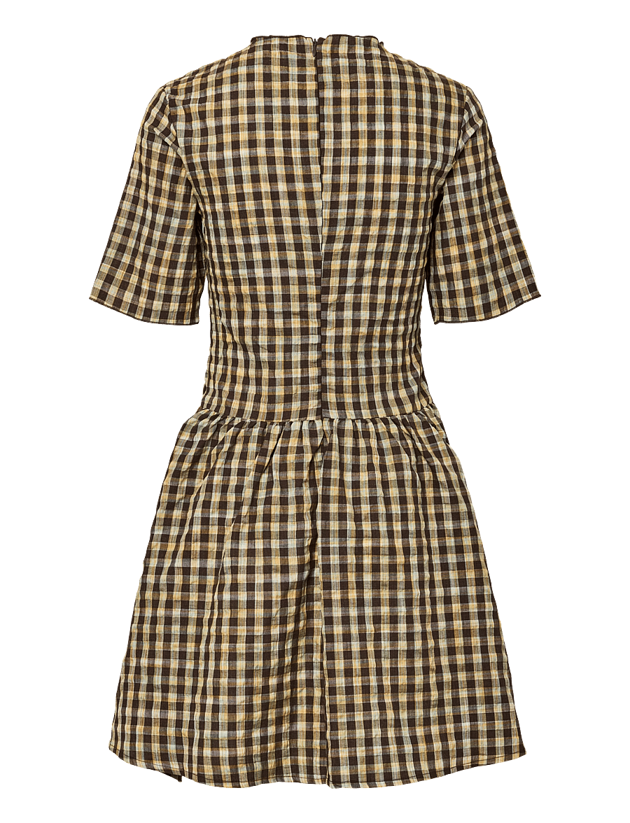 Pieces - PCADALAIDE 2/4 SHORT DRESS WVN - sommarklänningar - crocodile - 1