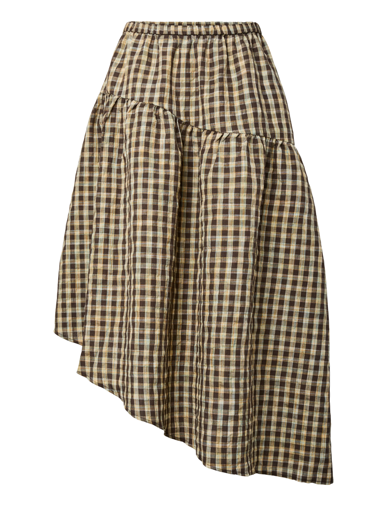 Pieces PCADALAIDE HW ANKLE SKIRT WVN - Kläder - CROCODILE / brown