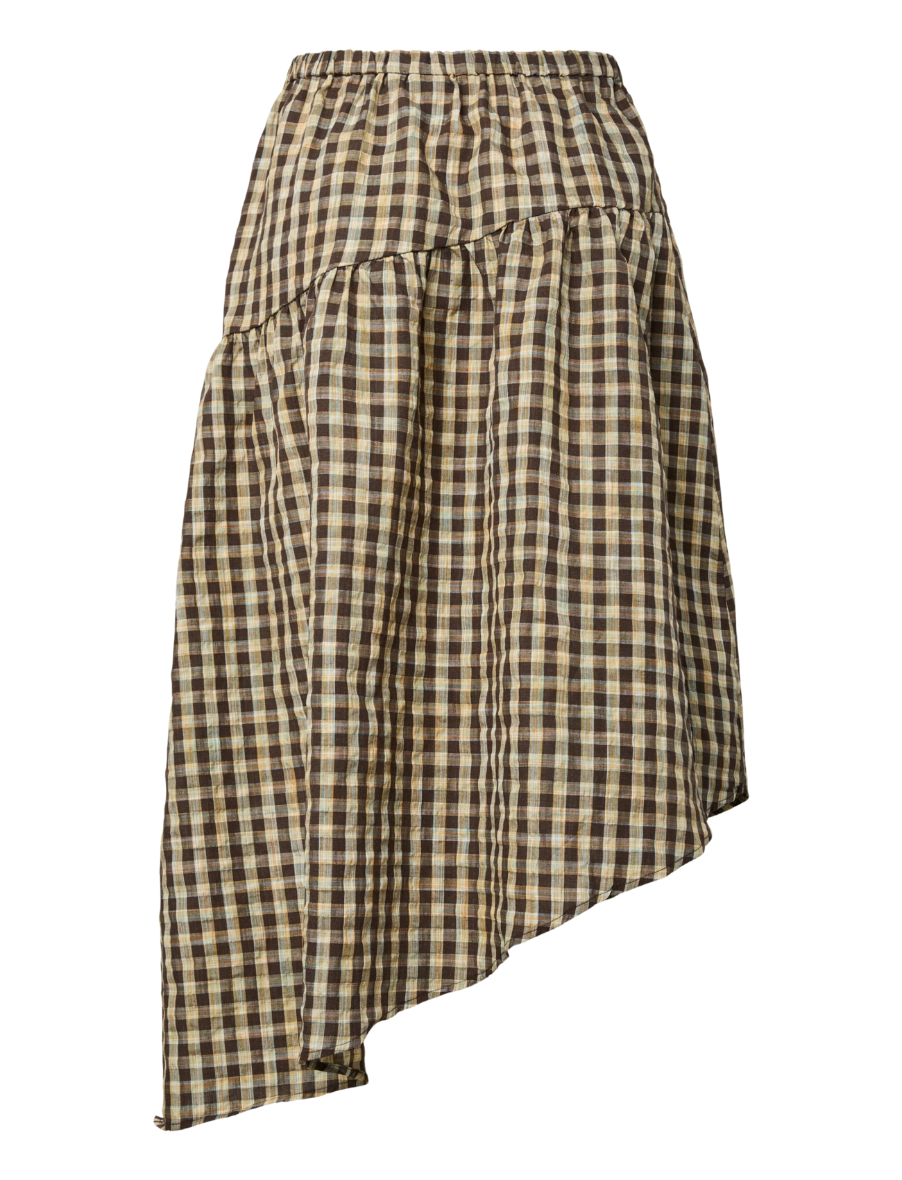 Pieces - PCADALAIDE HW ANKLE SKIRT WVN - midi kjolar - crocodile - 1