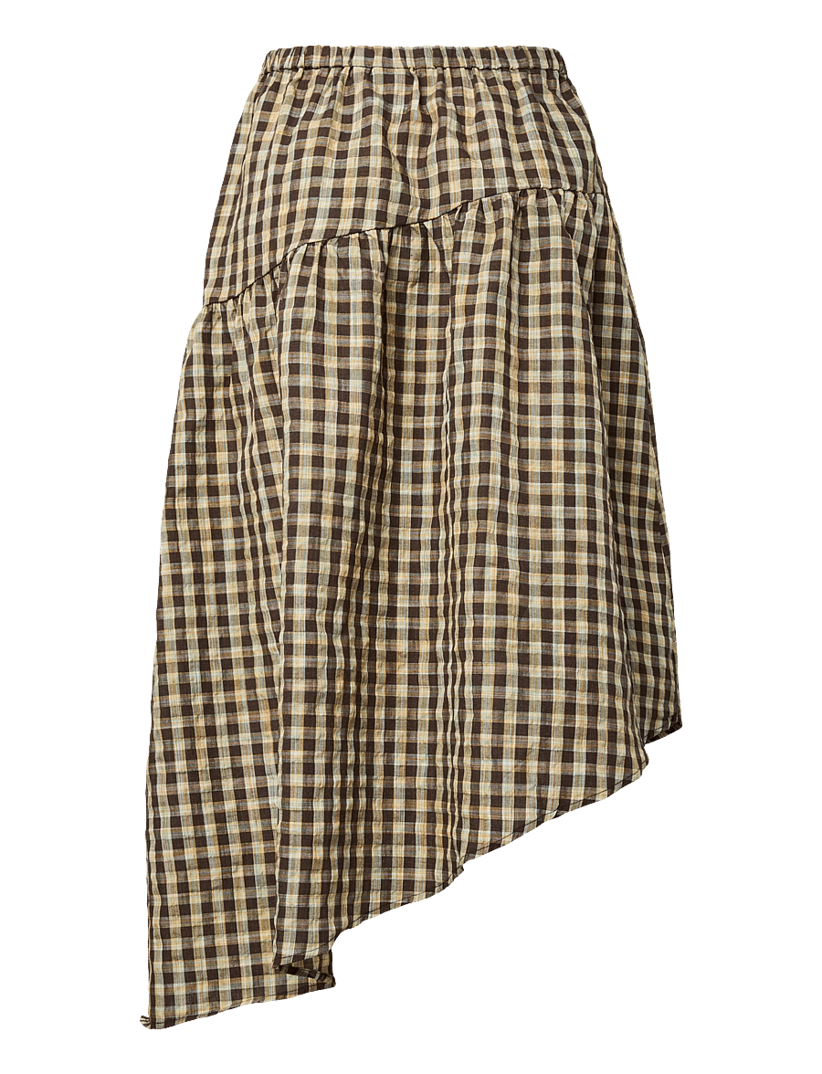 Pieces - PCADALAIDE HW ANKLE SKIRT WVN - midi kjolar - crocodile - 1