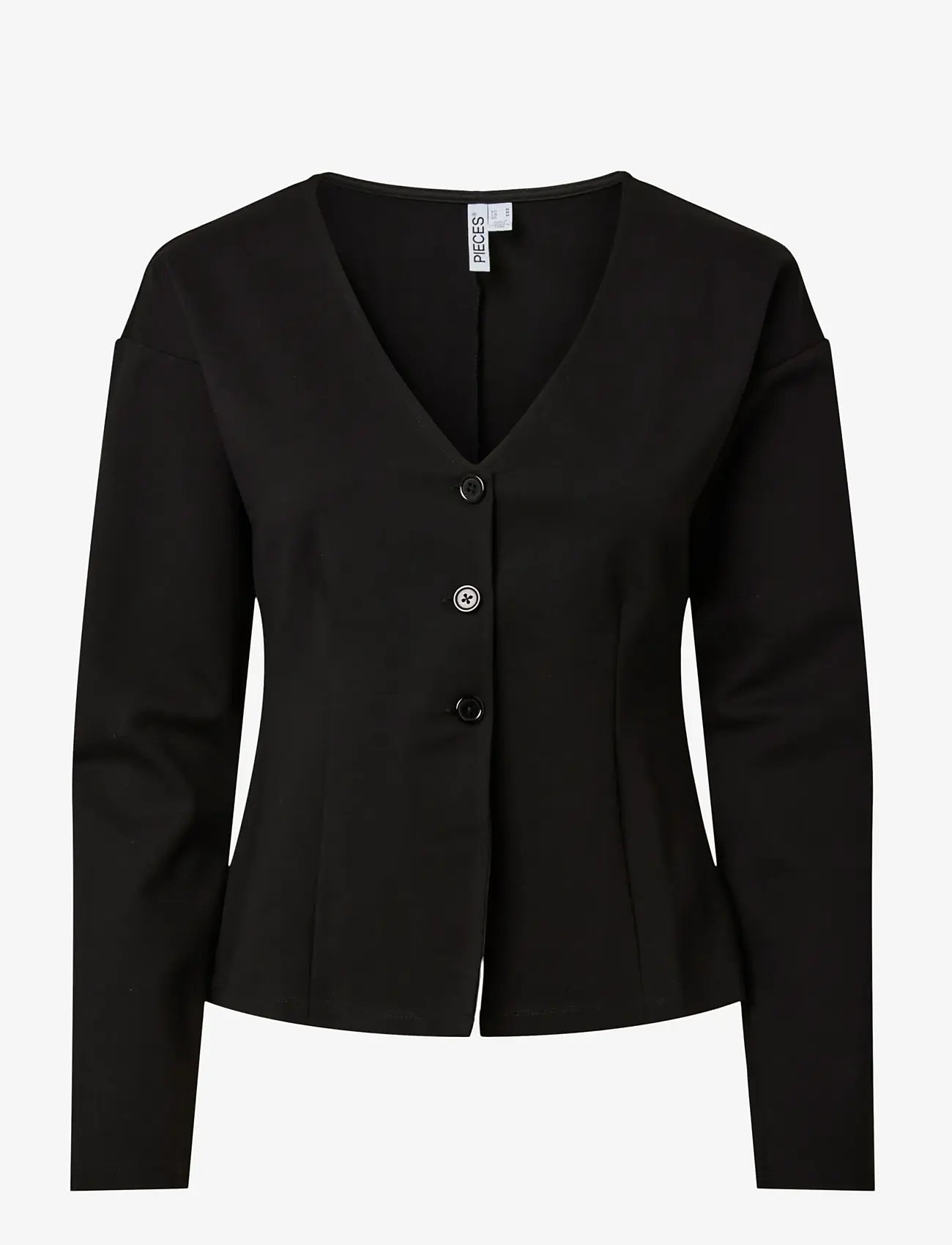 Pieces - PCGUNHILD LS CARDIGAN JRS D2D - koftor - black - 1