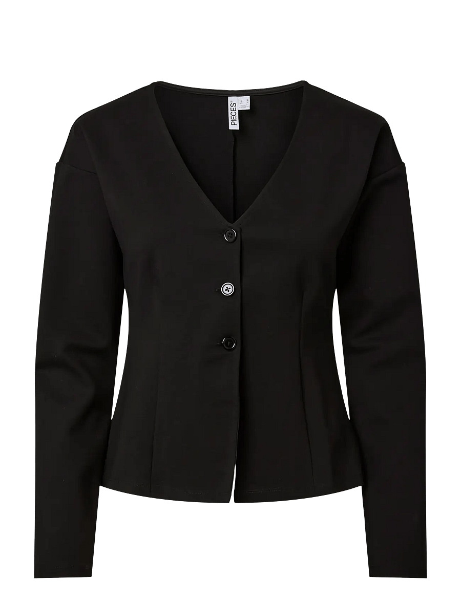 Pieces - PCGUNHILD LS CARDIGAN JRS D2D - strickjacken - black - 1