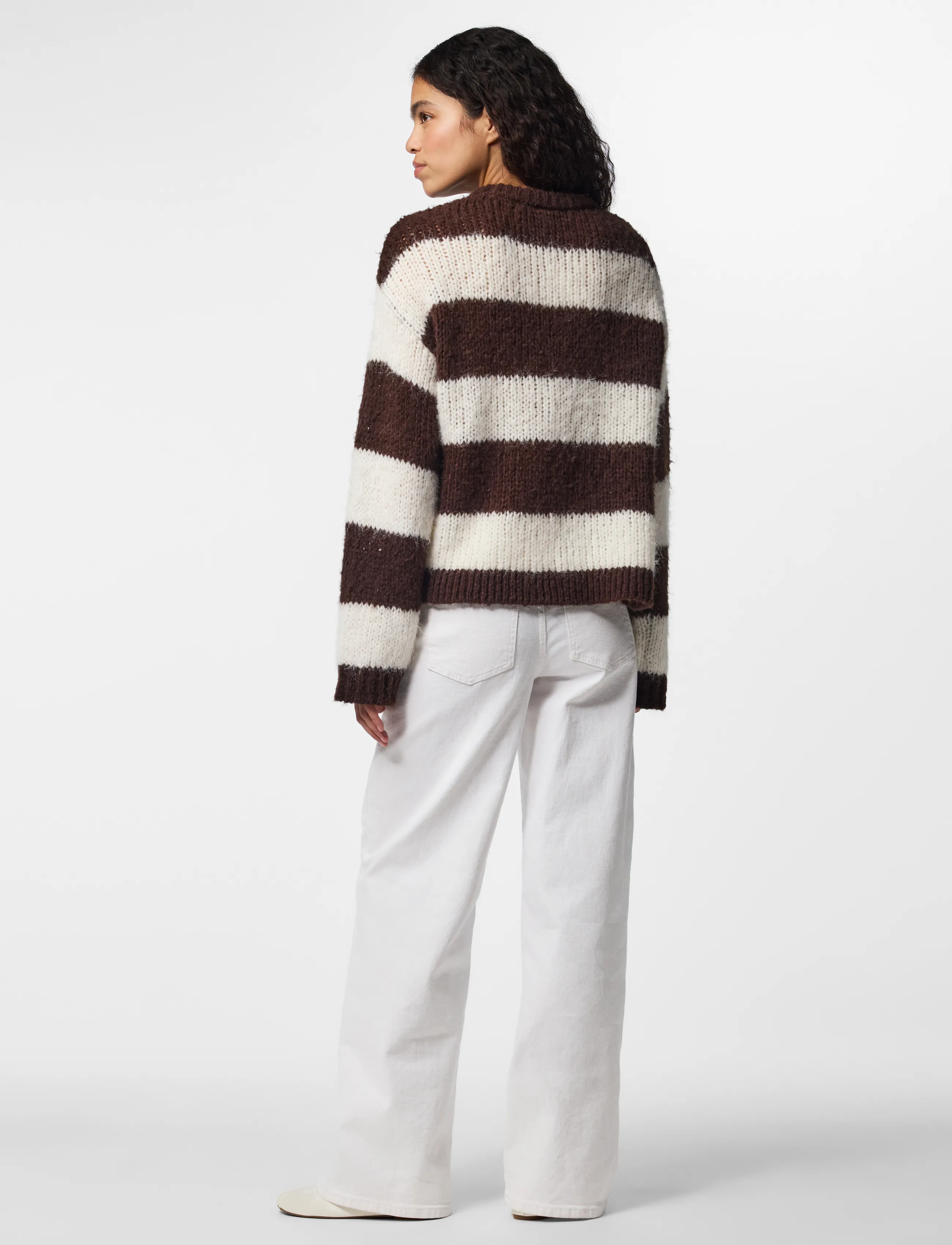 Pieces - PCDORTHEA LS CHUNKY KNIT NOOS BC - stickade tröjor - hot fudge - 3