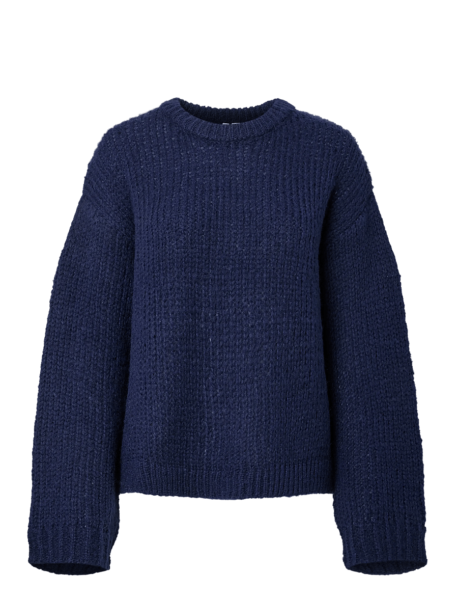 Pieces - PCDORTHEA LS CHUNKY KNIT NOOS BC - stickade tröjor - maritime blue - 1