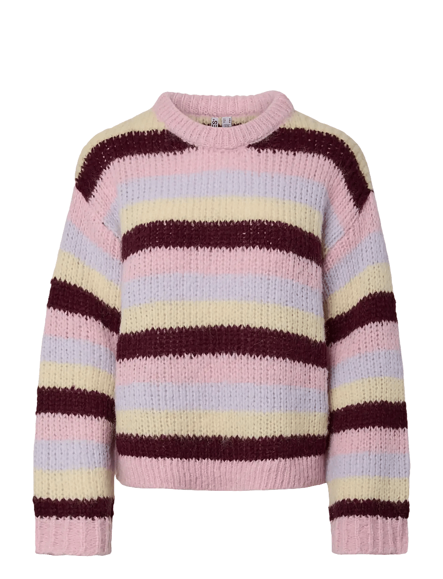 Pieces - PCDORTHEA LS CHUNKY KNIT NOOS BC - sviitrid - roseate spoonbill - 0