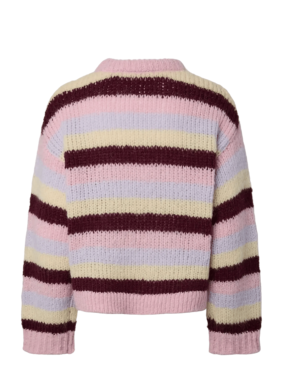 Pieces - PCDORTHEA LS CHUNKY KNIT NOOS BC - sviitrid - roseate spoonbill - 1
