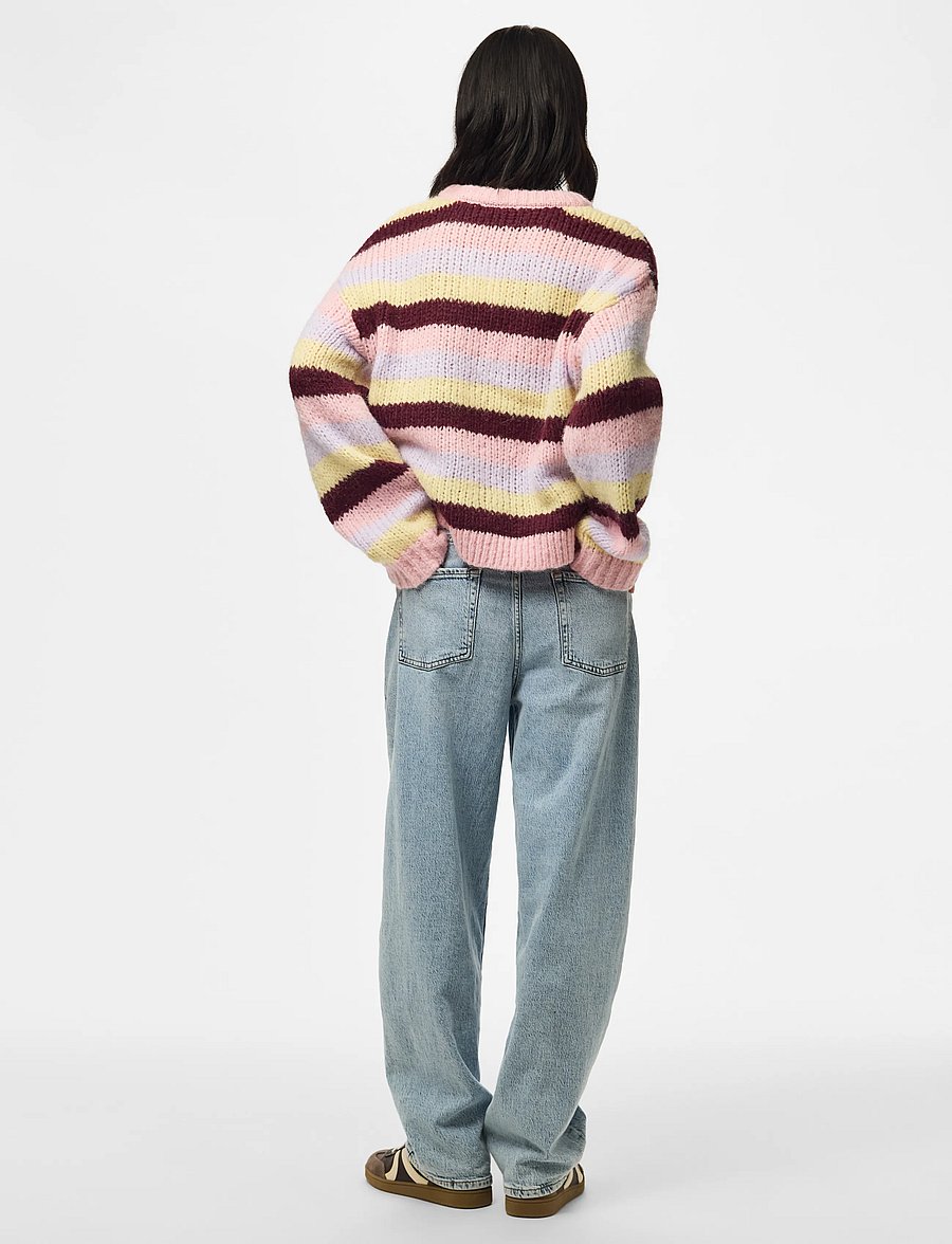 Pieces - PCDORTHEA LS CHUNKY KNIT NOOS BC - pullover - roseate spoonbill - 3