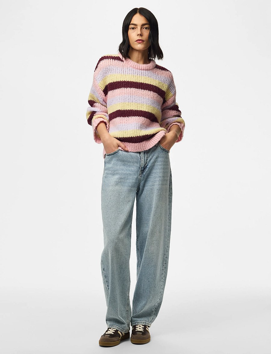 Pieces - PCDORTHEA LS CHUNKY KNIT NOOS BC - pullover - roseate spoonbill - 4