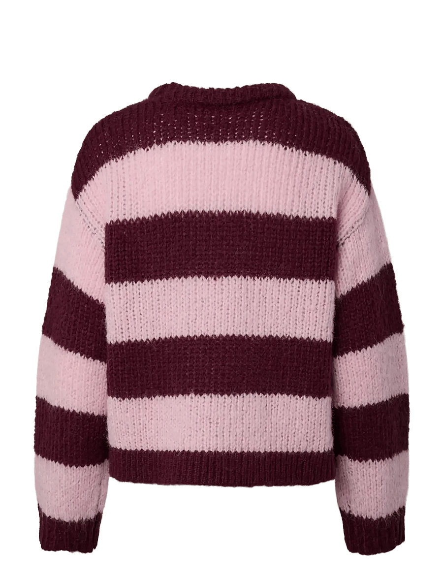 Pieces - PCDORTHEA LS CHUNKY KNIT NOOS BC - sviitrid - winetasting - 1