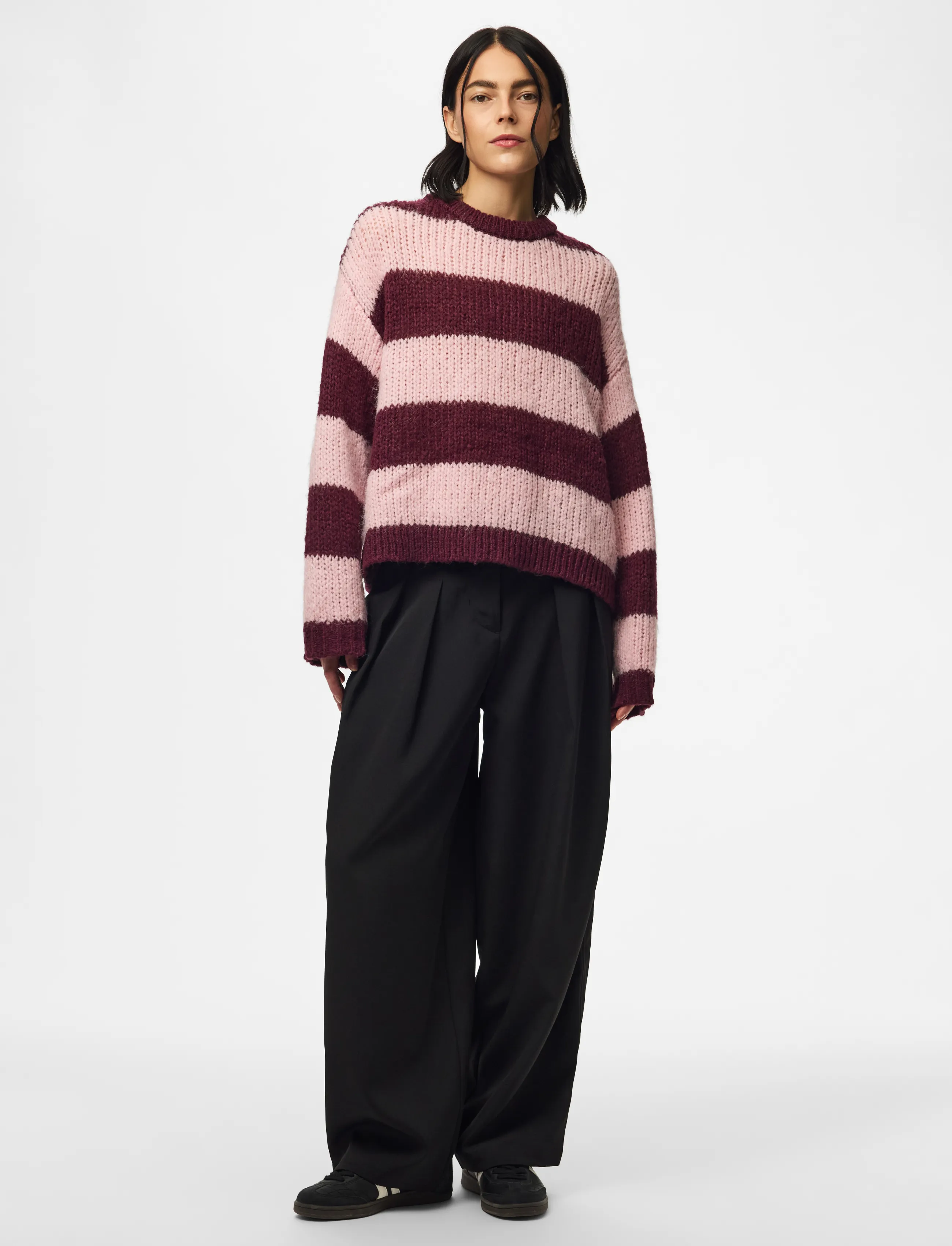 Pieces - PCDORTHEA LS CHUNKY KNIT NOOS BC - lowest prices - winetasting - 4