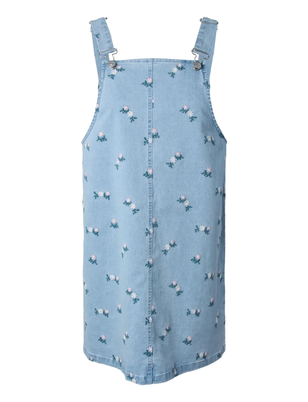 Pieces PCFLORA SL DENIM EMB SPENCER DRESS - Pieces - LIGHT BLUE DENIM / blue