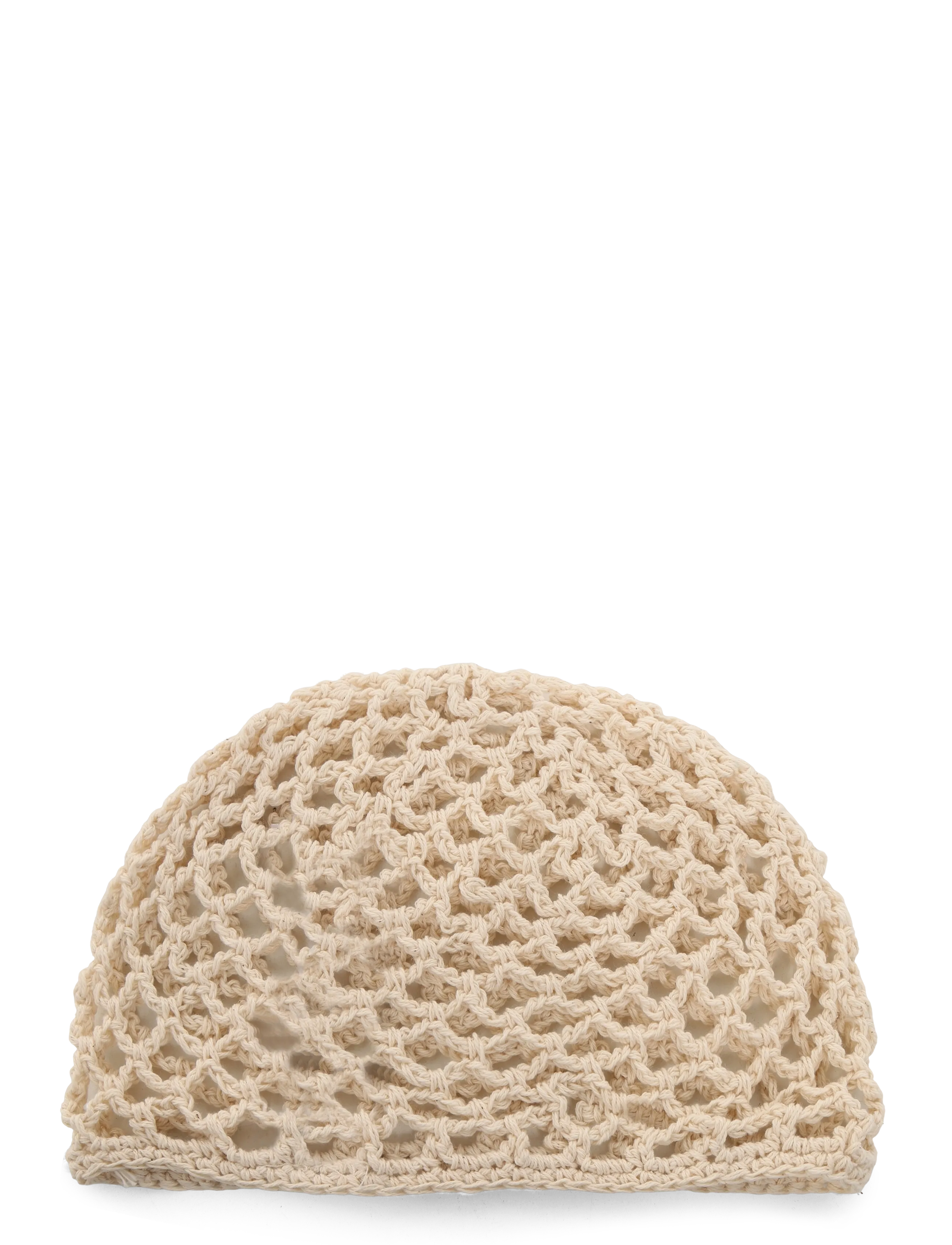 Pieces PCANNIE J CROCHET BEANIE - Beanies - CLOUD DANCER / cream