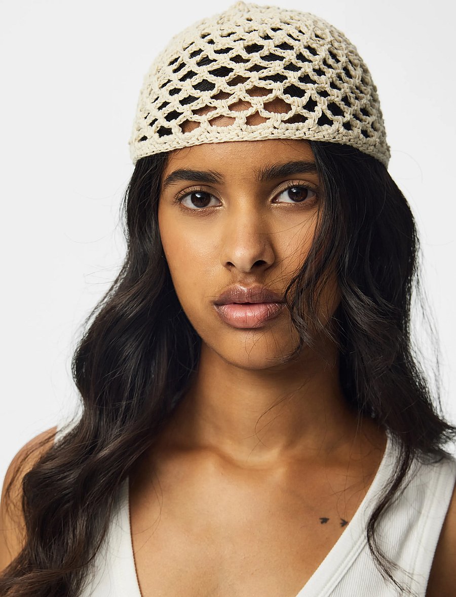 Pieces - PCANNIE J CROCHET BEANIE - beanies - cloud dancer - 5