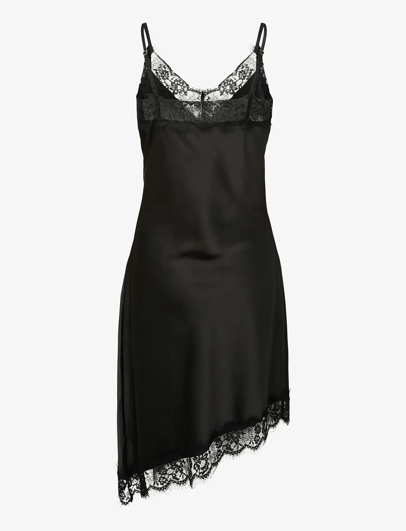Pieces - PCNOMI STRAP SATIN LACE DRESS WVN D2D - black - 1