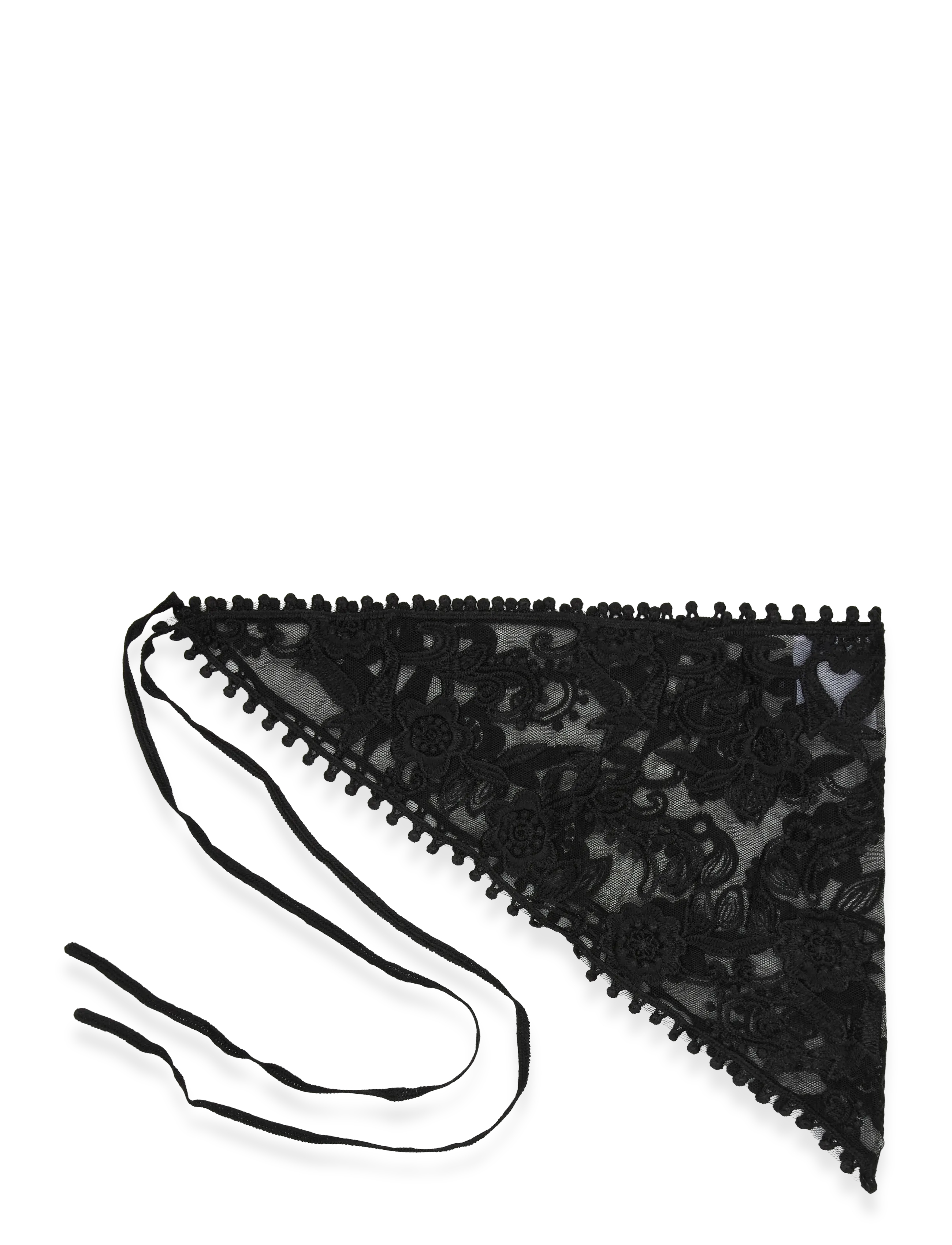 Pieces - PCASTA J WRAP LACE SARONG - tynde tørklæder - black - 1
