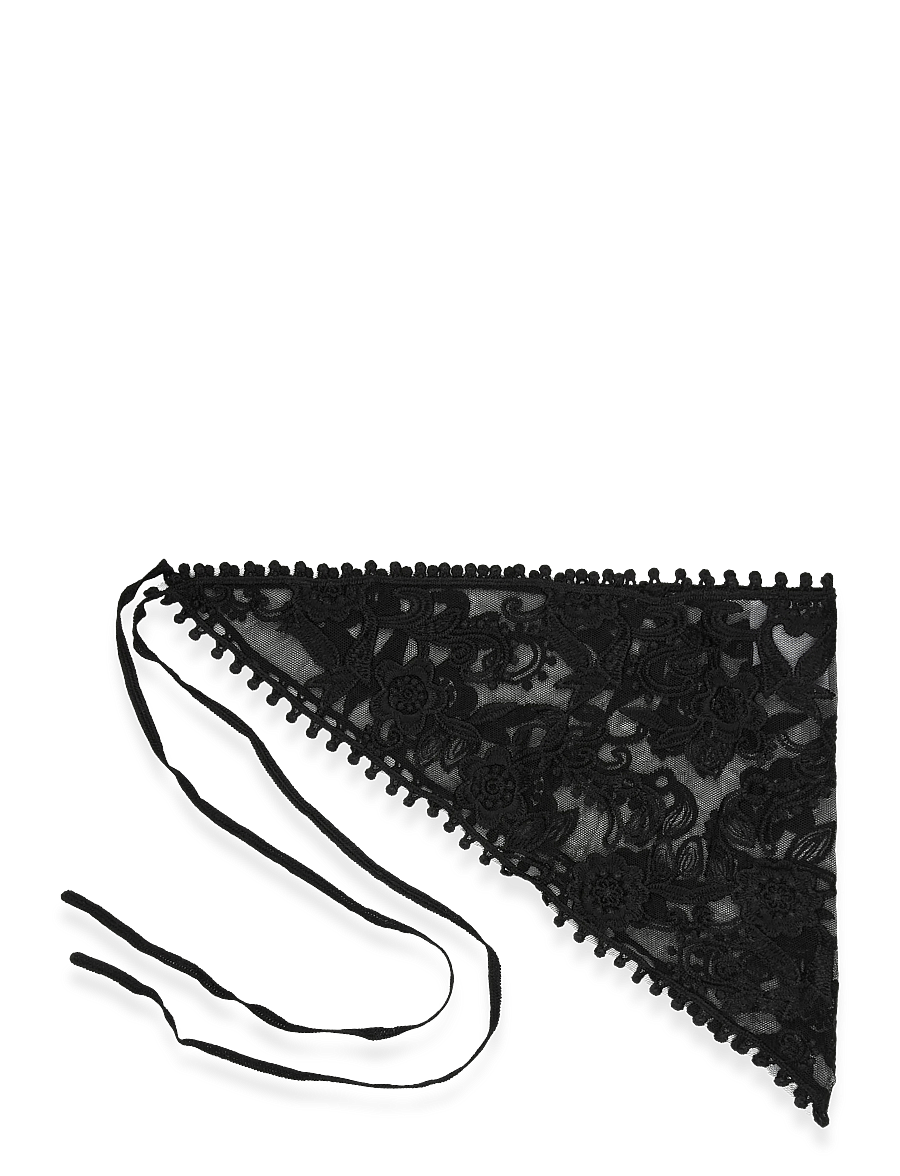 Pieces - PCASTA J WRAP LACE SARONG - tynde tørklæder - black - 1