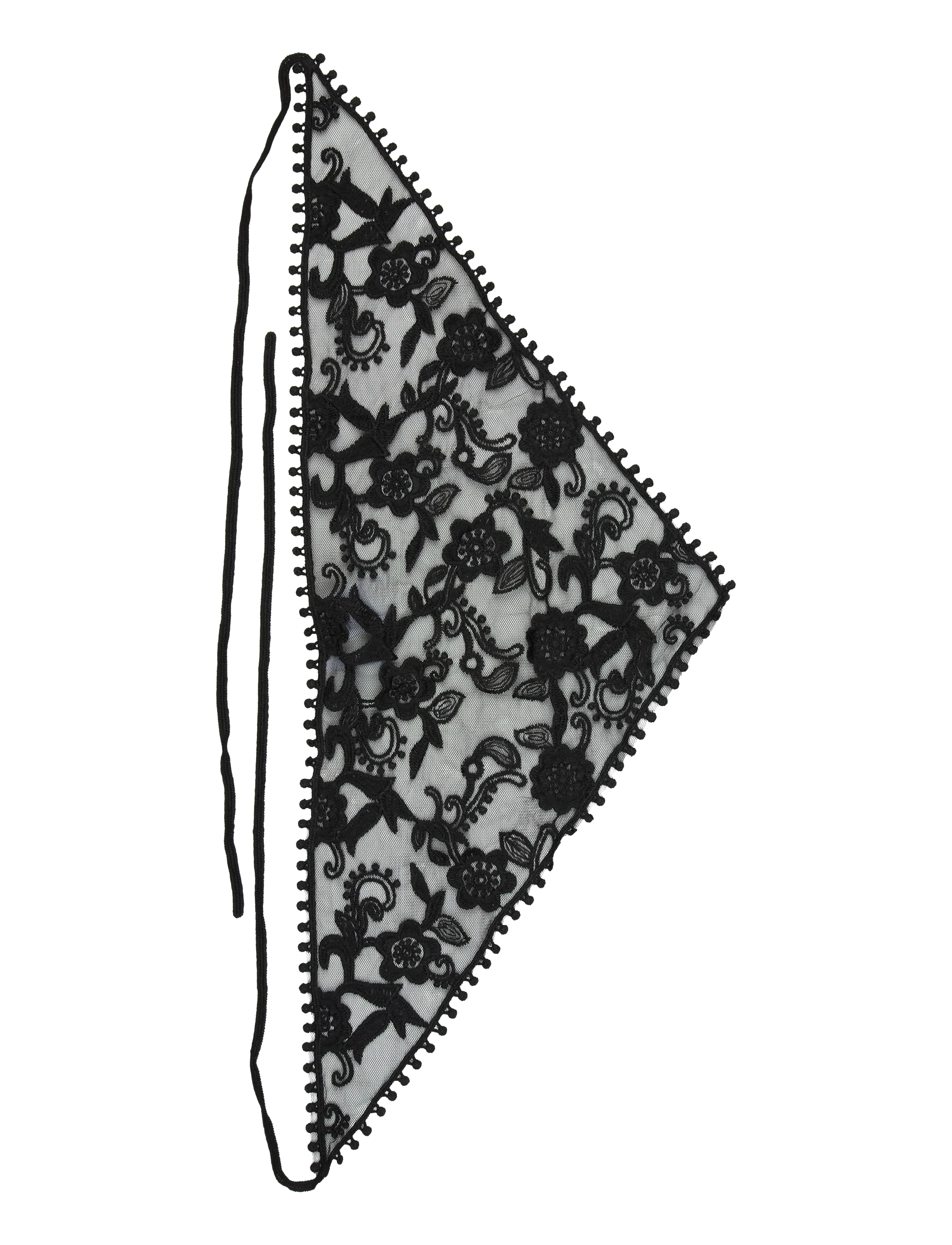 Pieces - PCASTA J WRAP LACE SARONG - tynde tørklæder - black - 2