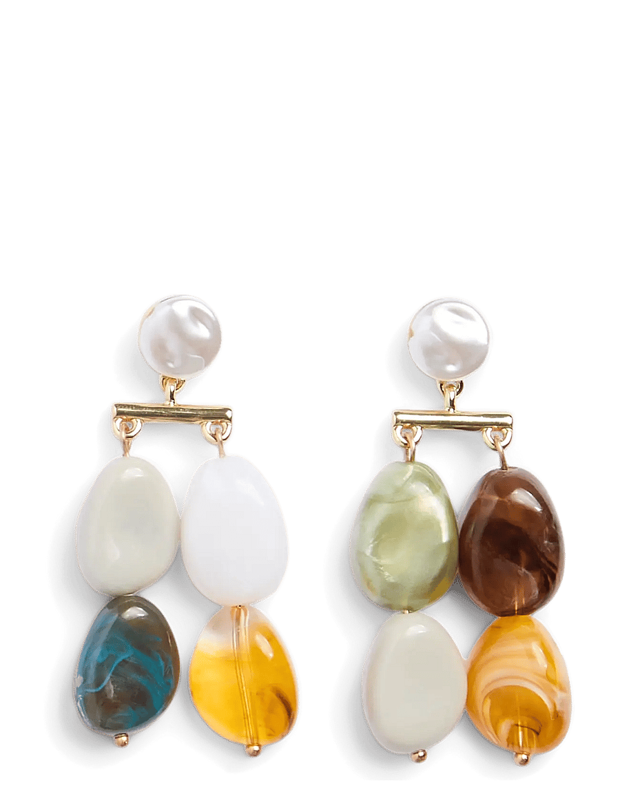 Pieces - PCANASTACIA A EARRINGS BUNDLE - hängande örhängen - gold colour - 1