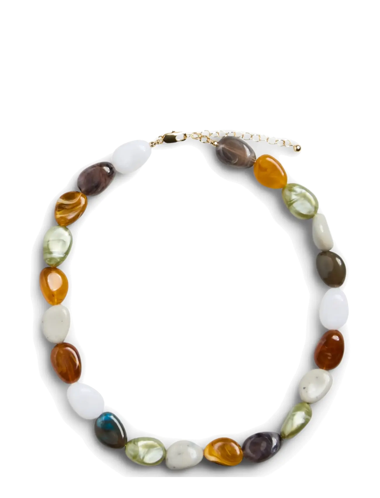 Pieces PCALMA A NECKLACE - Accessoires - GOLD COLOUR / multi