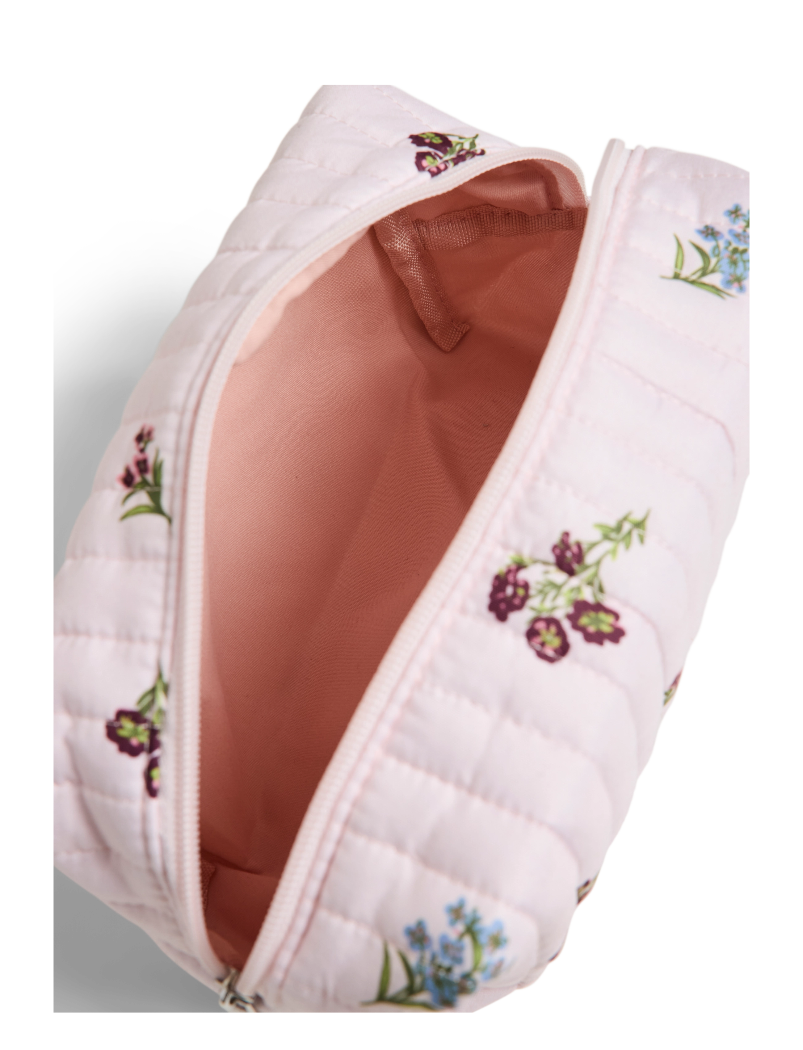 Pieces Pcanna J Wash Bag Go, Kvinder, Quiltet Blomstret Toilettaske, Pink, Str: ONE SIZE