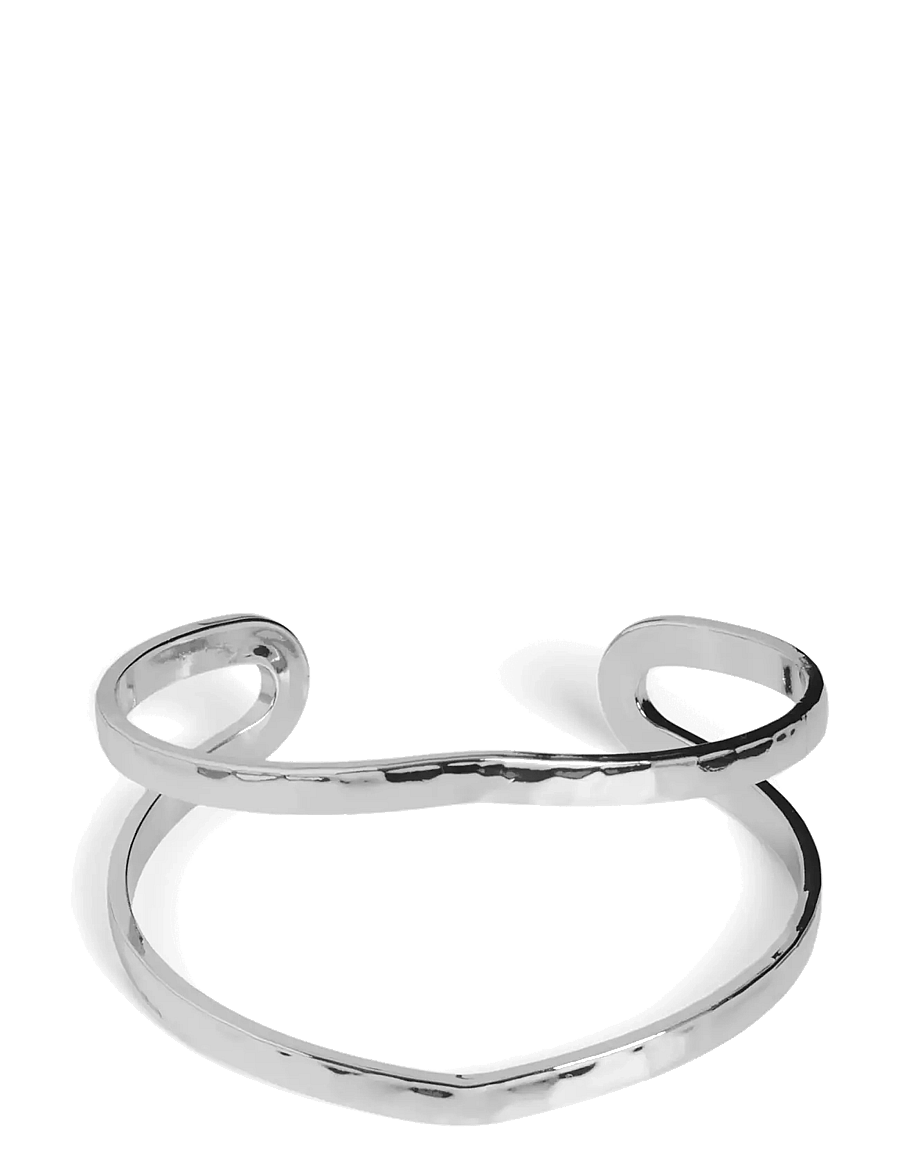 Pieces - PCAKKA S BRACELET CUFF - bangles-armband - silver colour - 0
