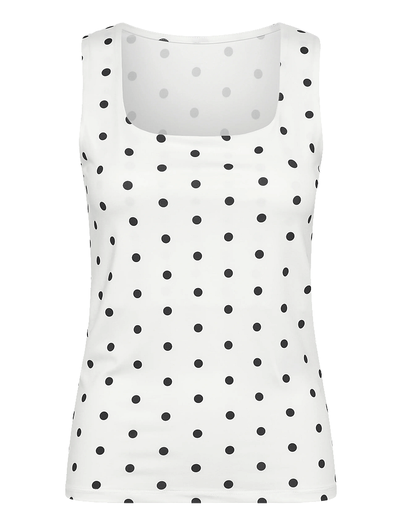 Pieces - PCFILLA SL REVERSIBLE TANKTOP JRS D2D PP - tanktops - bright white - 0