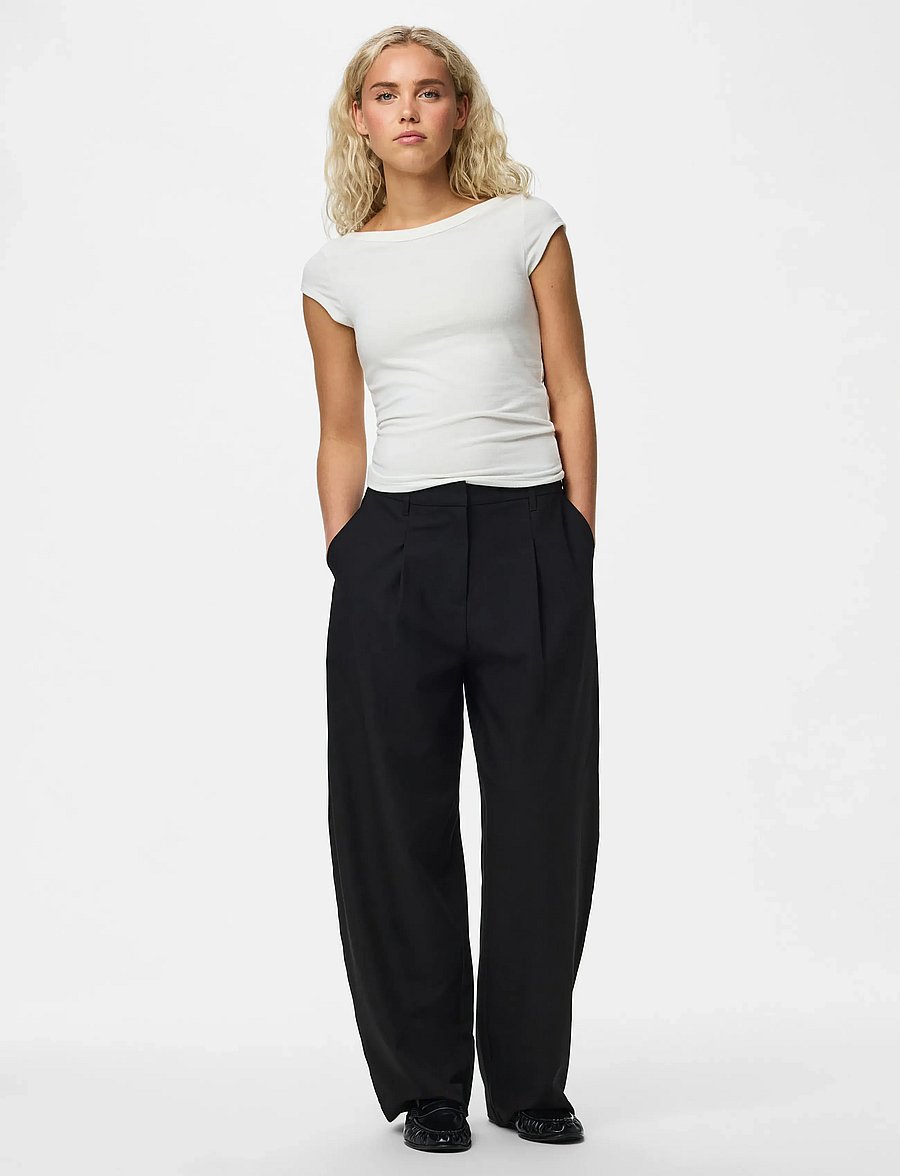 Pieces - PCBOSELLA MW BARREL PANT NOOS BC - barrel-hosen - black - 4