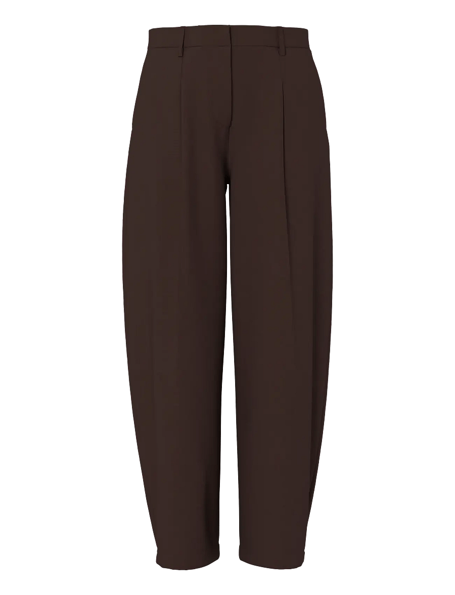 Pieces - PCBOSELLA MW BARREL PANTS NOOS BC - barrel püksid - hot fudge - 1