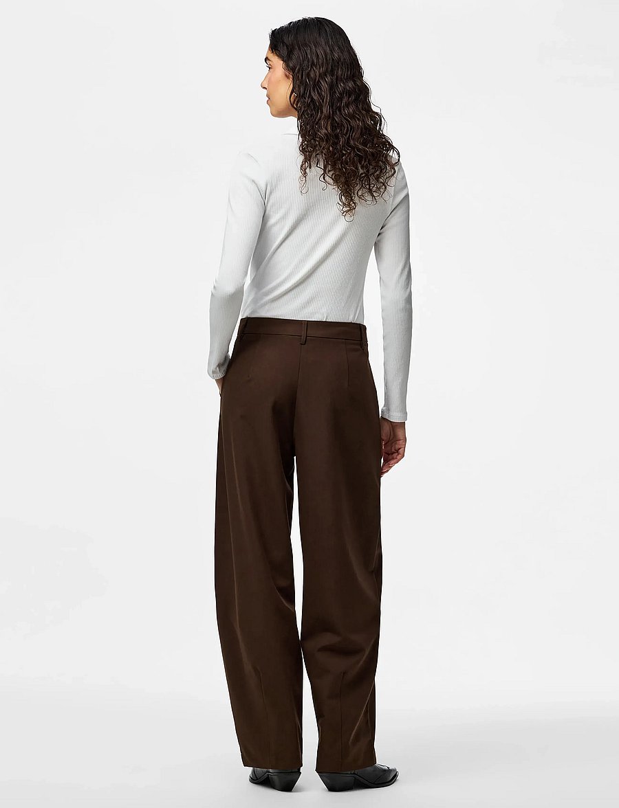 Pieces - PCBOSELLA MW BARREL PANTS NOOS BC - barrel püksid - hot fudge - 3