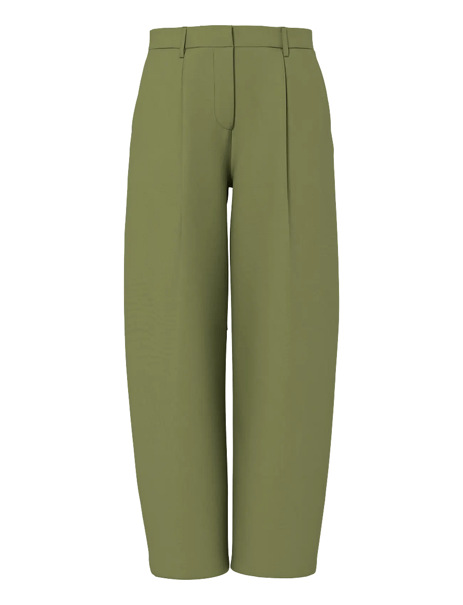 Pieces - PCBOSELLA MW BARREL PANTS NOOS BC - barrel püksid - sphagnum - 0