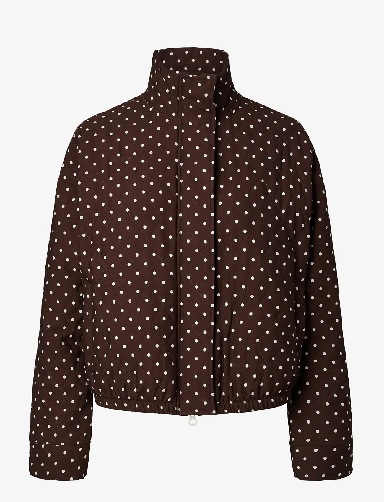 Pieces - PCFAMILLA QUILTED BOMBER JACKET - forårsjakker - chicory coffee - 1