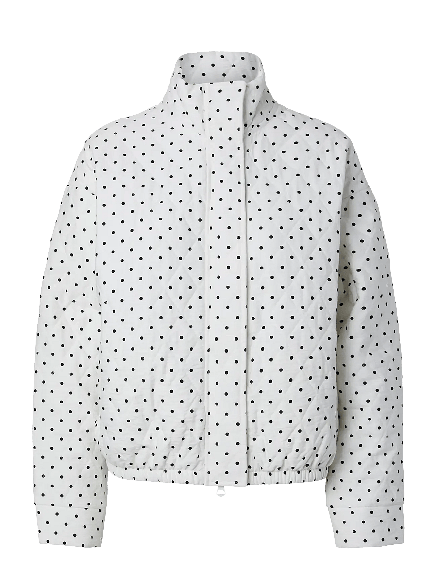 Pieces - PCFAMILLA QUILTED BOMBER JACKET - bomberjacken - cloud dancer - 1