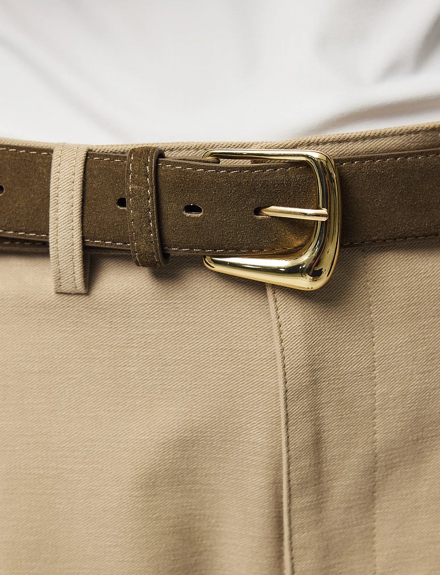 Pieces - PCANNIE SUEDE JEANS BELT - leðurbelti - crocodile - 2