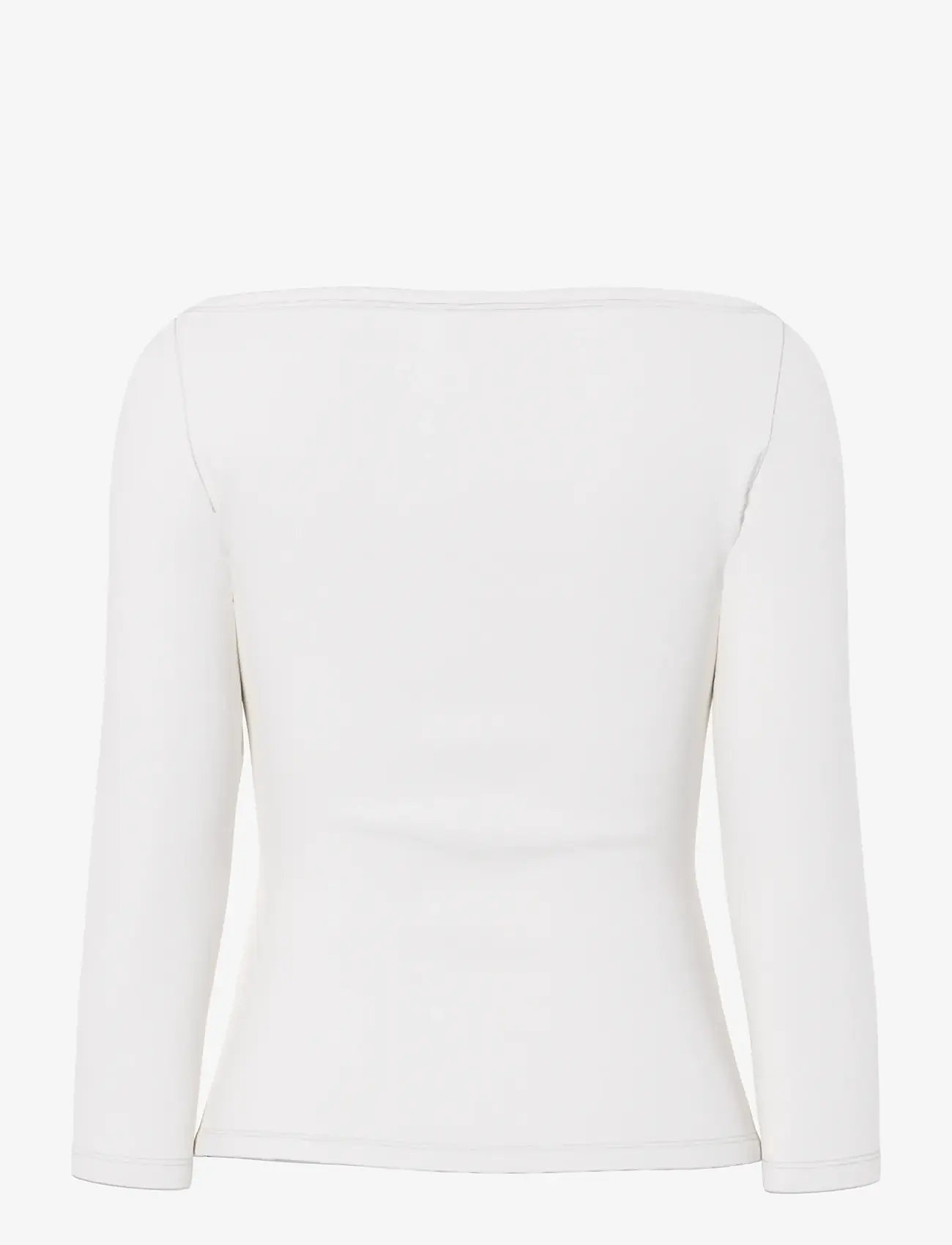Pieces - PCPHOEBE 3/4 BOATNECK TOP JRS NOOS BC - langærmede toppe - cloud dancer - 2
