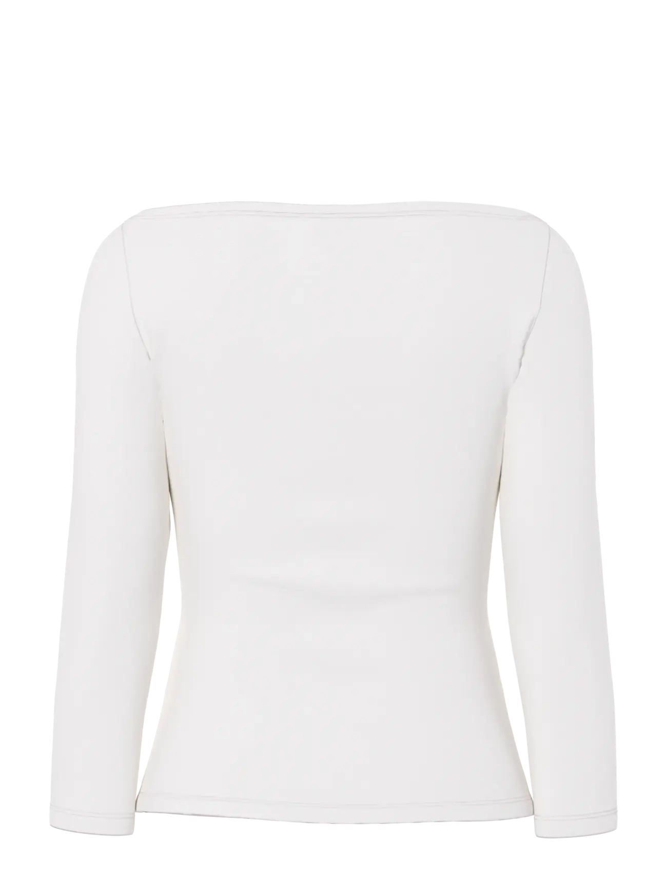 Pieces - PCPHOEBE 3/4 BOATNECK TOP JRS NOOS BC - pikkade varrukatega alussärgid - cloud dancer - 2