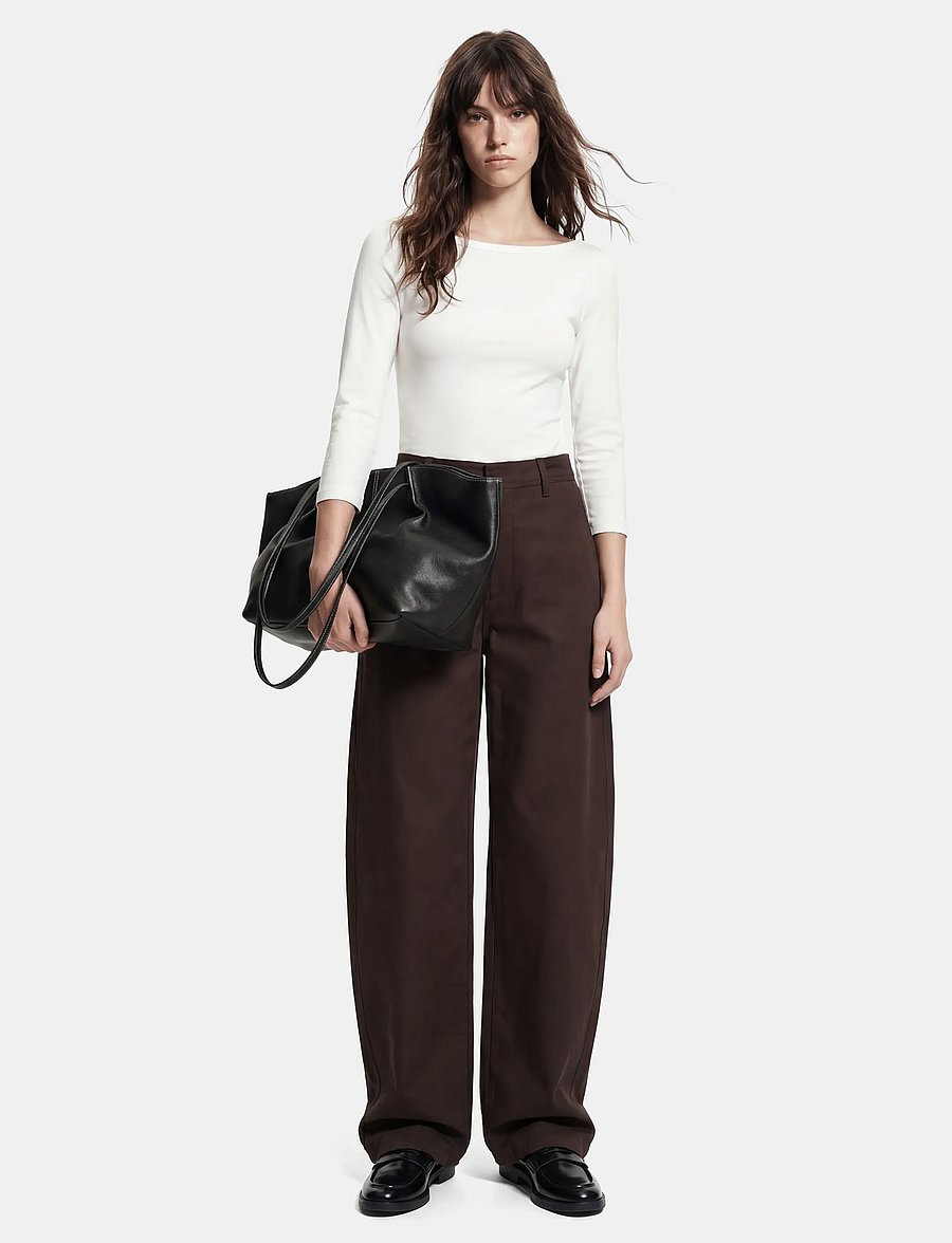 Pieces - PCPHOEBE 3/4 BOATNECK TOP JRS NOOS BC - t-shirts met lange mouwen - cloud dancer - 3