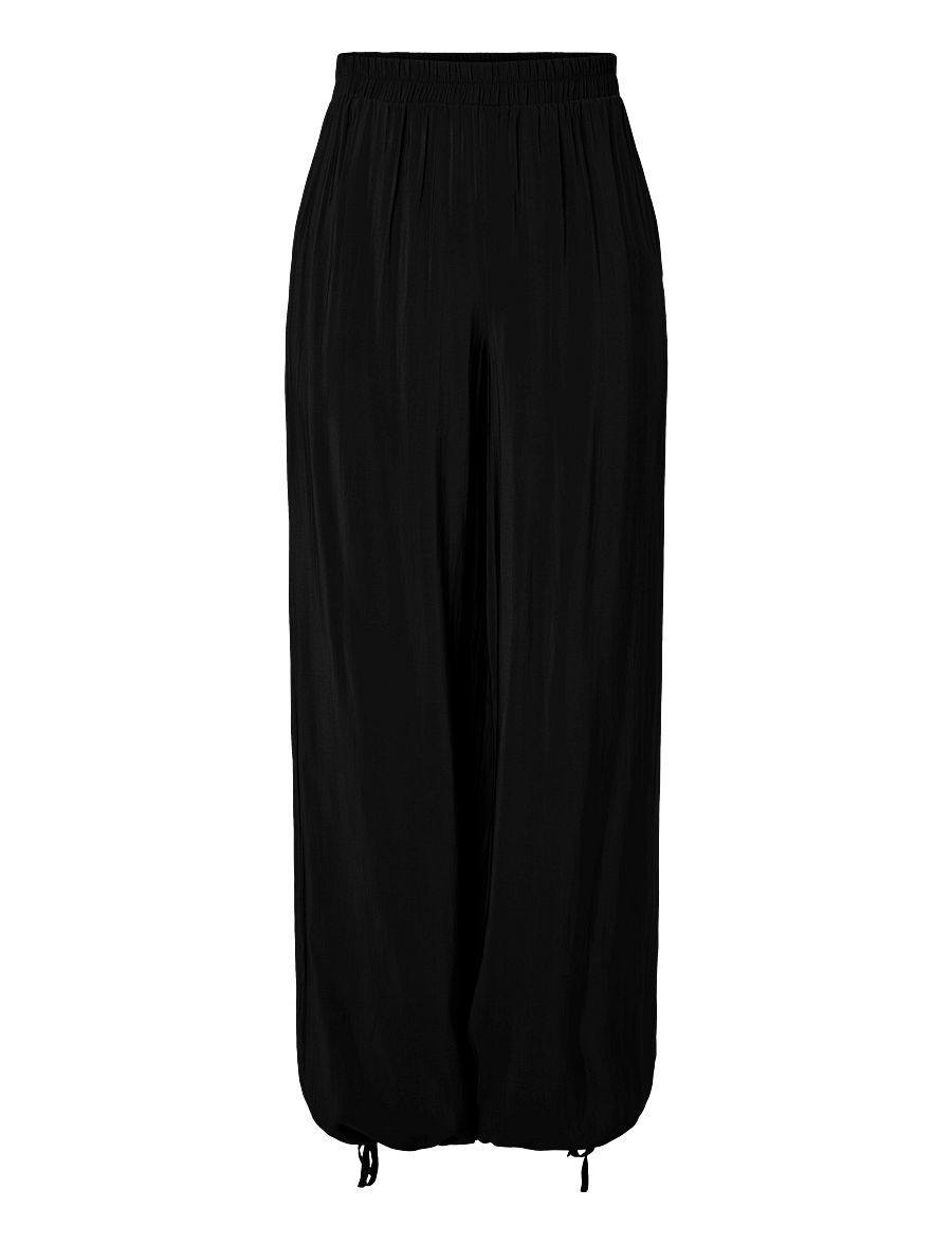 Pieces - PCALAIA HW BALLOON PANTS WVN - black - 0